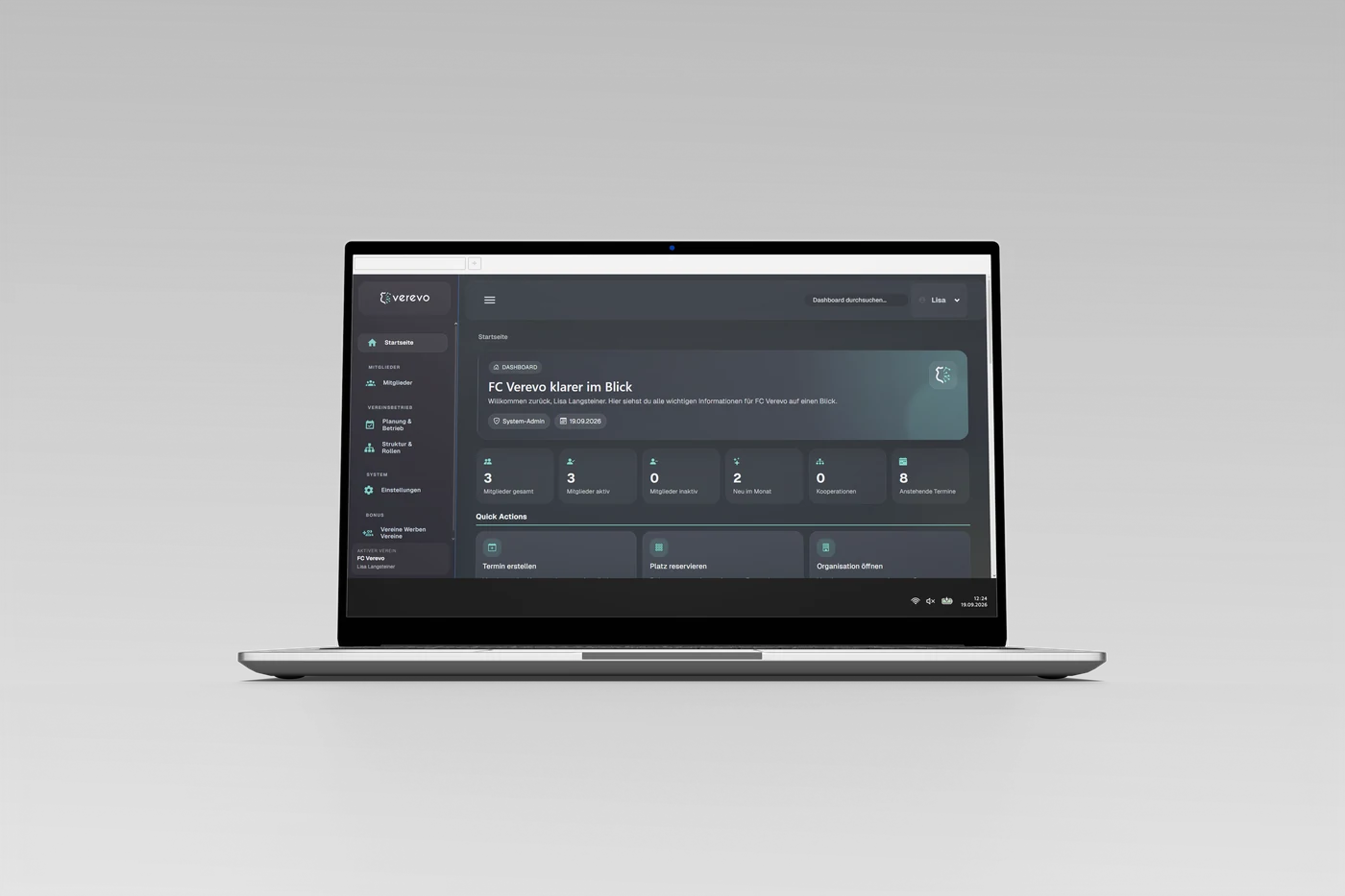 Verevo Web-Plattform